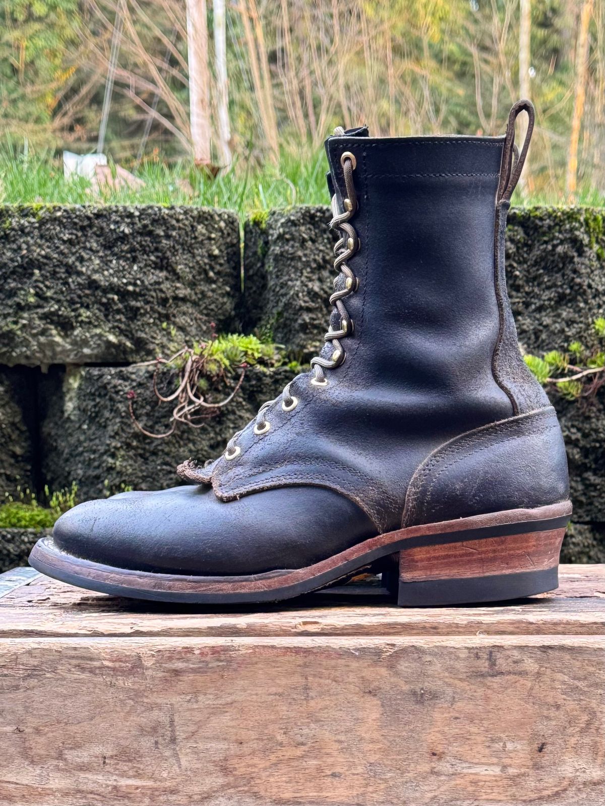 Photo by Atevans77 on February 5, 2026 of the Nicks Ranger in Horween Black Waxed Flesh.
