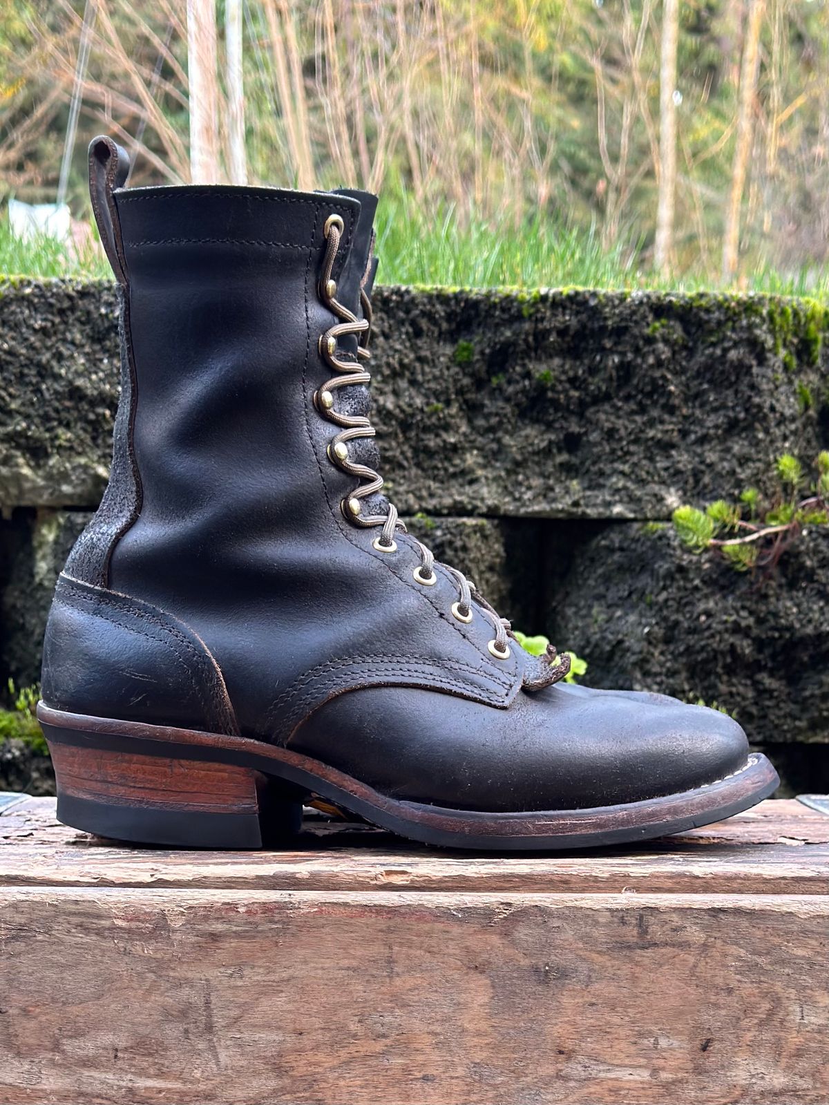 Photo by Atevans77 on February 5, 2026 of the Nicks Ranger in Horween Black Waxed Flesh.