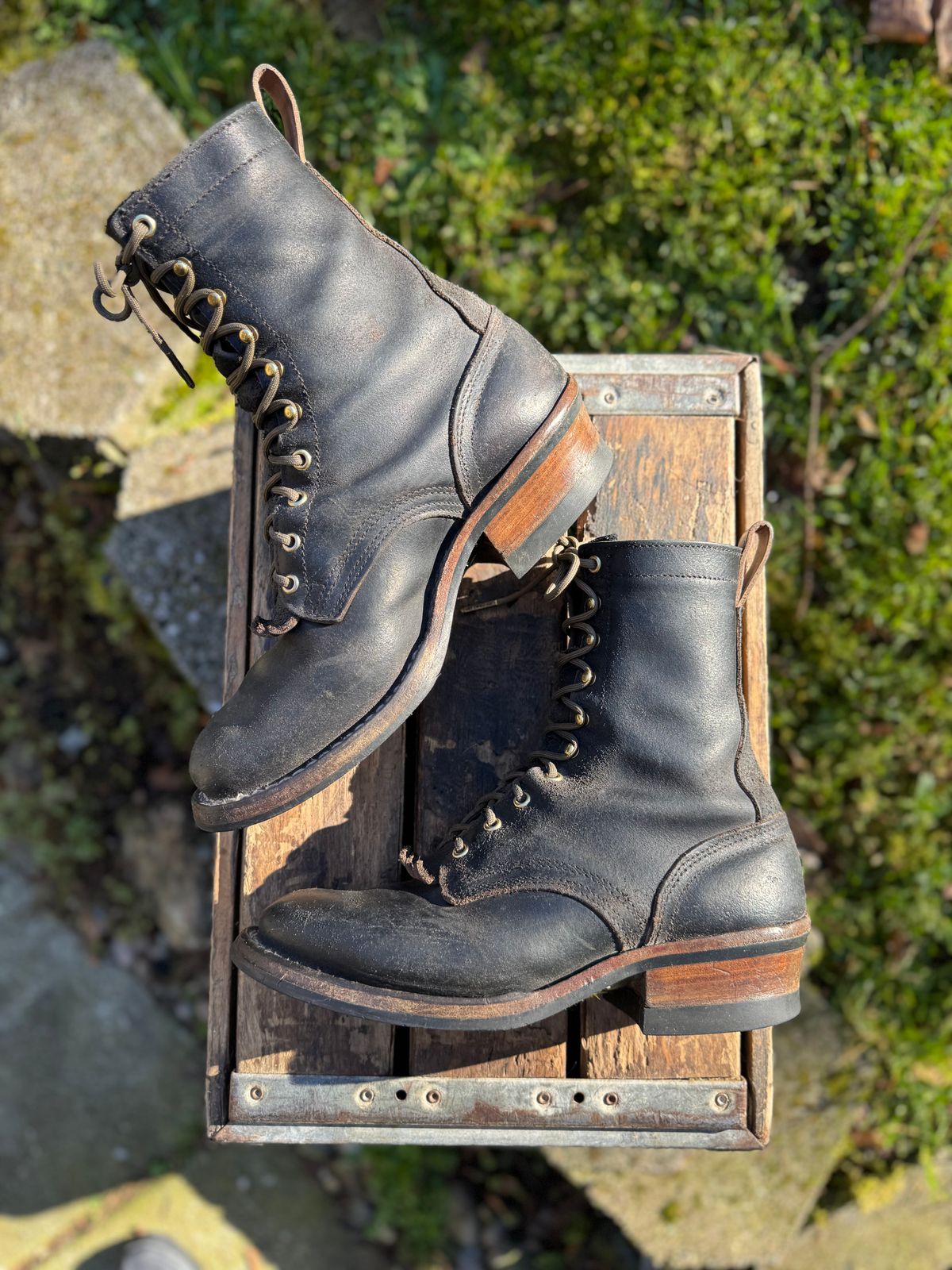 Photo by Atevans77 on March 1, 2026 of the Nicks Ranger in Horween Black Waxed Flesh.