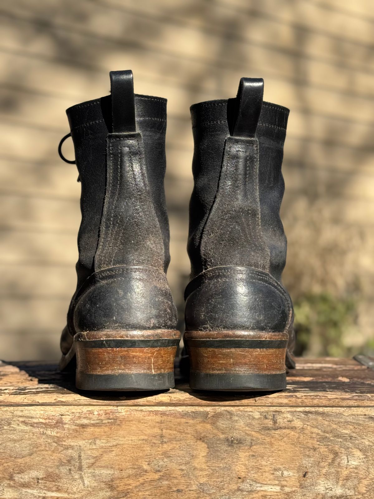 Photo by Atevans77 on March 1, 2026 of the Nicks Ranger in Horween Black Waxed Flesh.