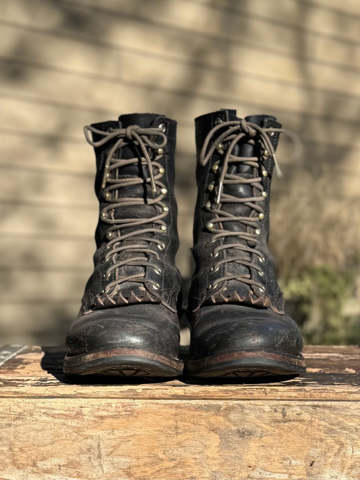 Photo by Atevans77 on March 1, 2026 of the Nicks Ranger in Horween Black Waxed Flesh.