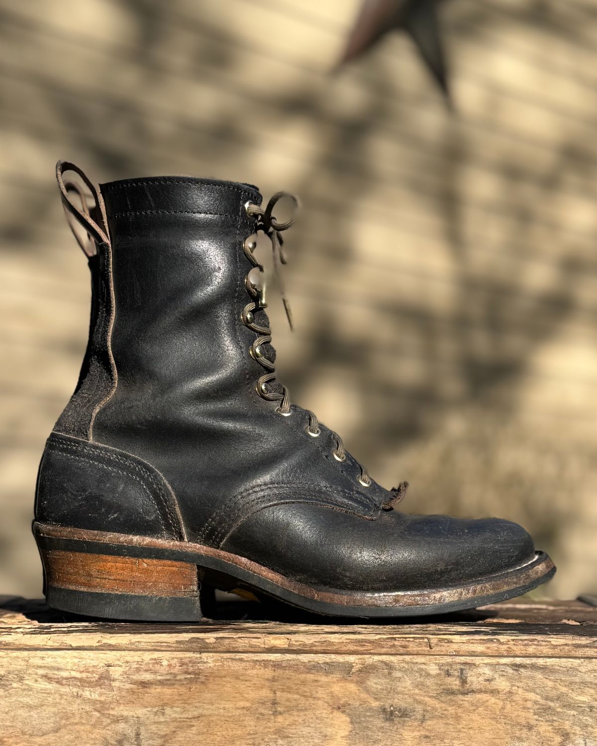 Photo by Atevans77 on March 1, 2026 of the Nicks Ranger in Horween Black Waxed Flesh.