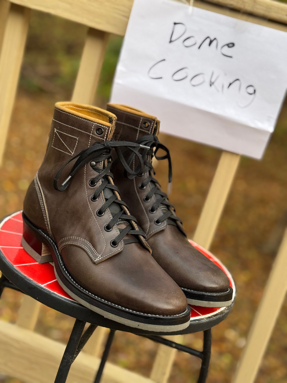 Photo by lrodeffer on November 1, 2025 of the Role Club Greyhound in Grey Italian Horsehide.