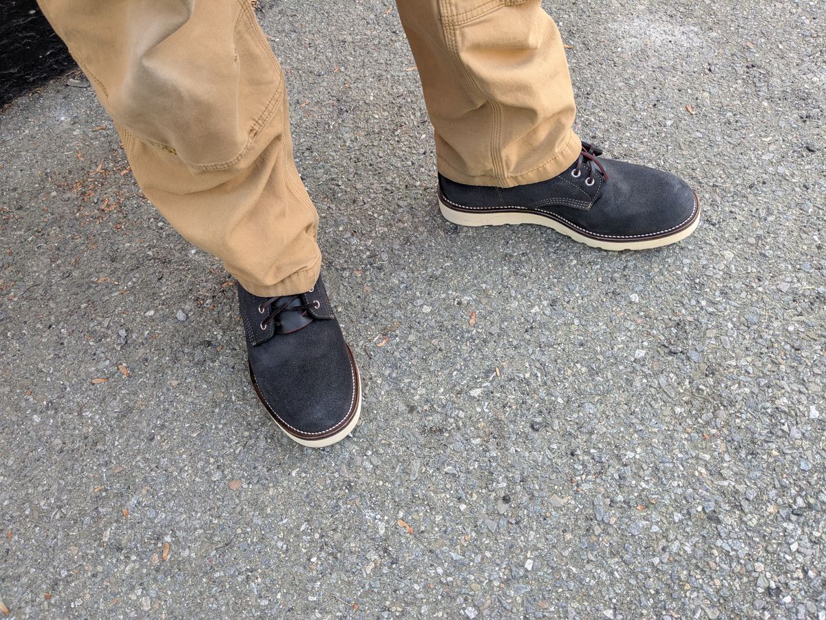 Photo by albone on June 5, 2026 of the Luos Jiet City Railway Boot in Black Grain Cowhide Reverse (Short Hair).