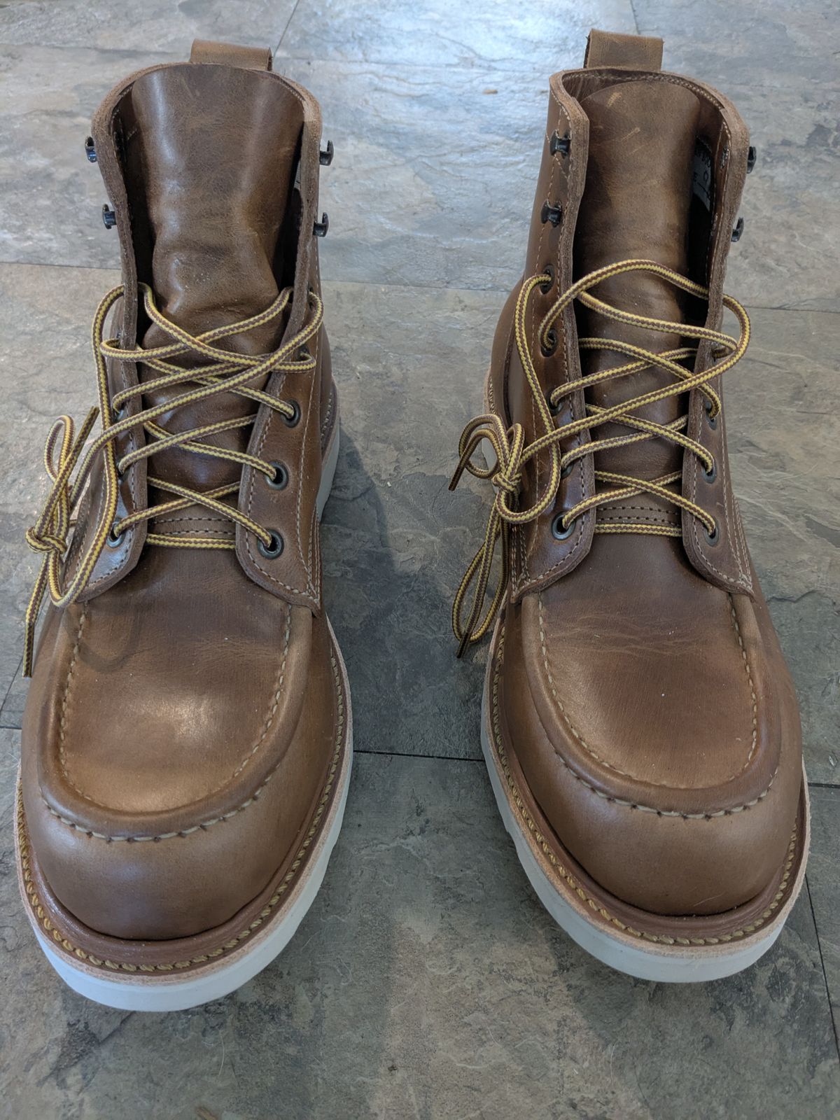 Photo by albone on June 4, 2026 of the Truman Moc Toe in Seidel Sesame Double Shot.