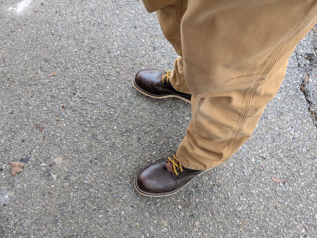 Photo by albone on April 14, 2026 of the Luos Jiet City Railway Boot in Brown TeaCore.