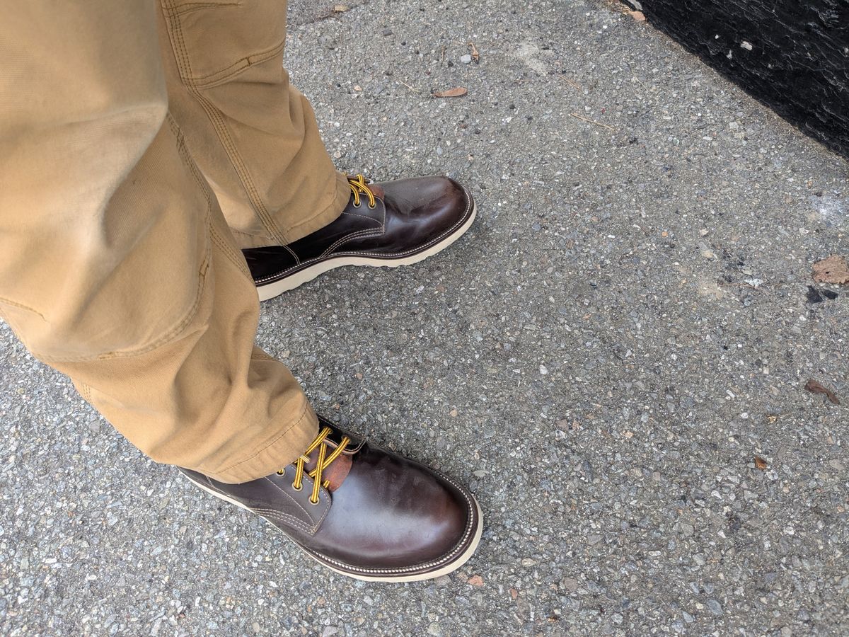 Photo by albone on April 14, 2026 of the Luos Jiet City Railway Boot in Brown TeaCore.