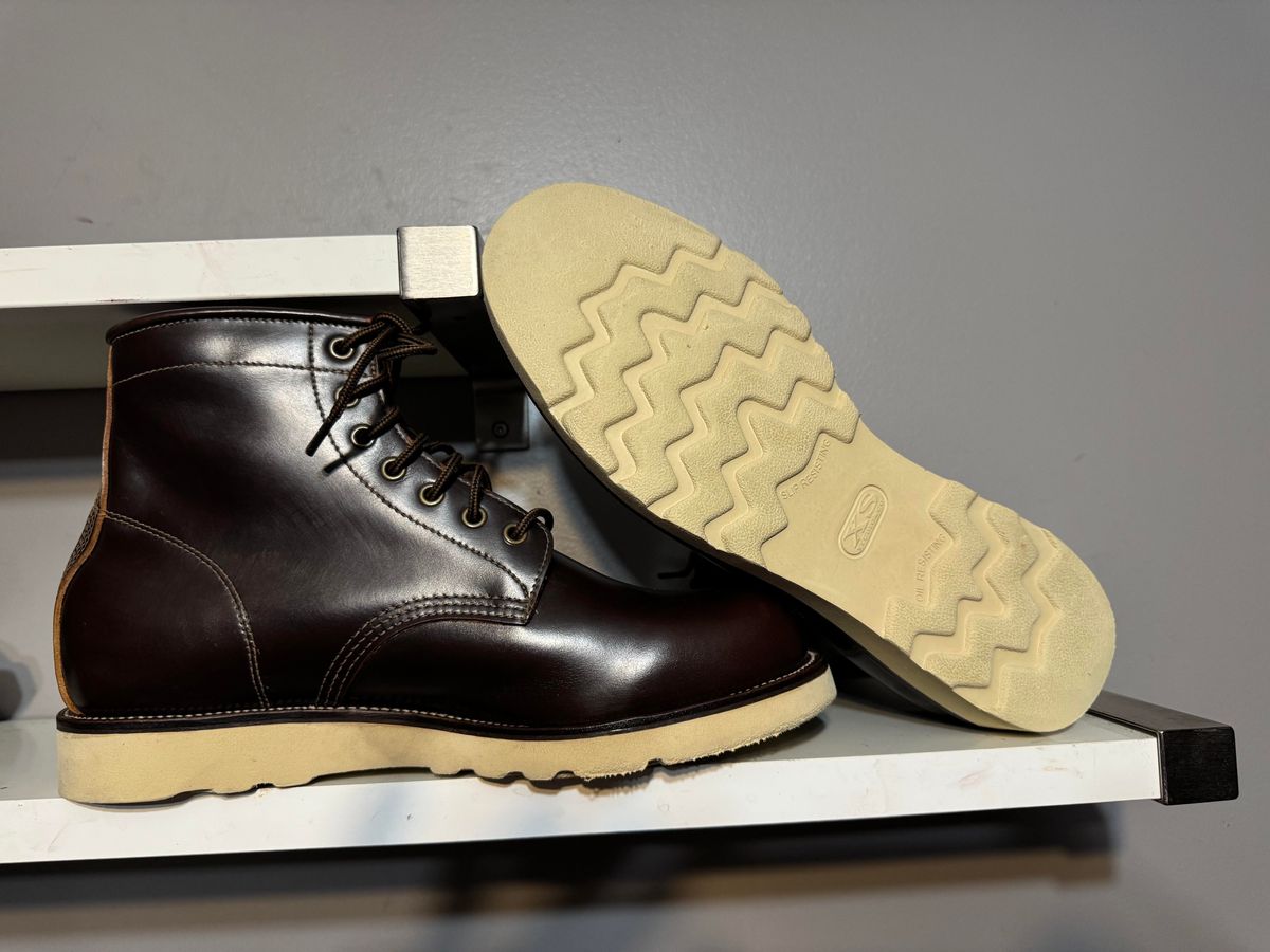 Photo by albone on April 14, 2026 of the Luos Jiet City Railway Boot in Brown TeaCore.