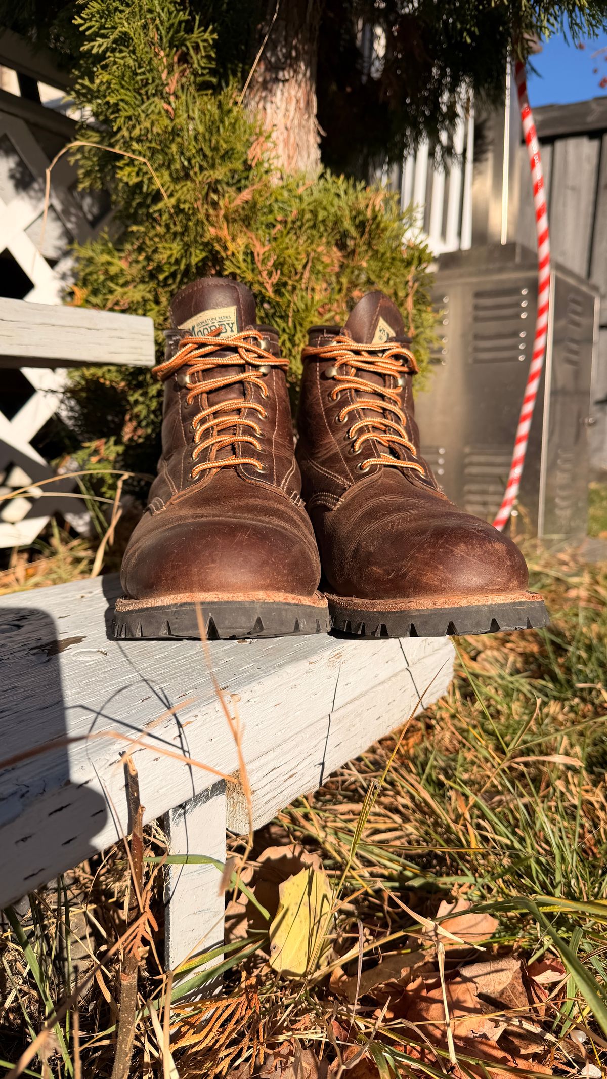 Photo by SirDabsAlot on November 2, 2025 of the Canada West Boots WM. Moorby 2857 in Grand Canyon Breakwall.