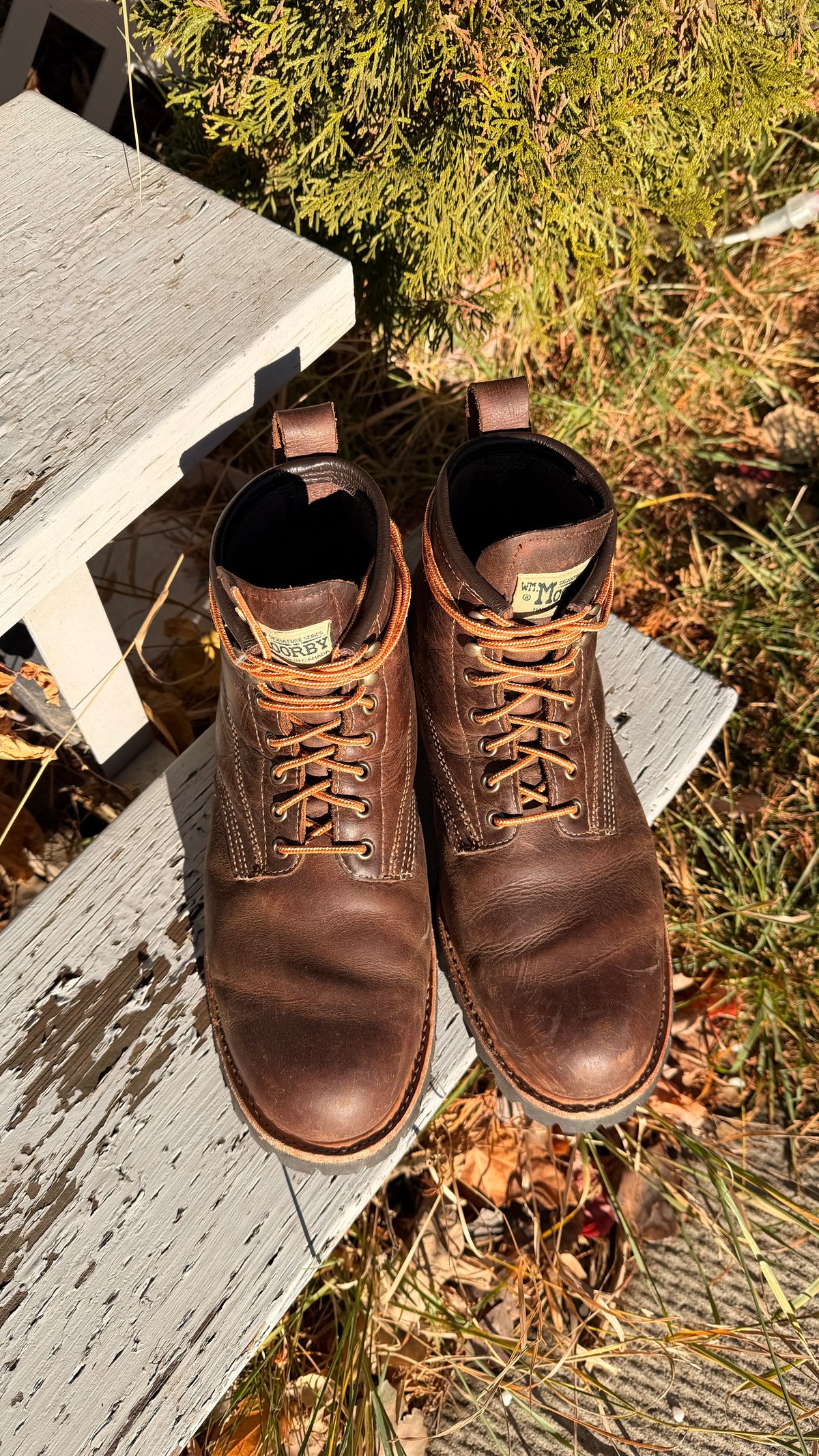 Photo by SirDabsAlot on November 2, 2025 of the Canada West Boots WM. Moorby 2857 in Grand Canyon Breakwall.