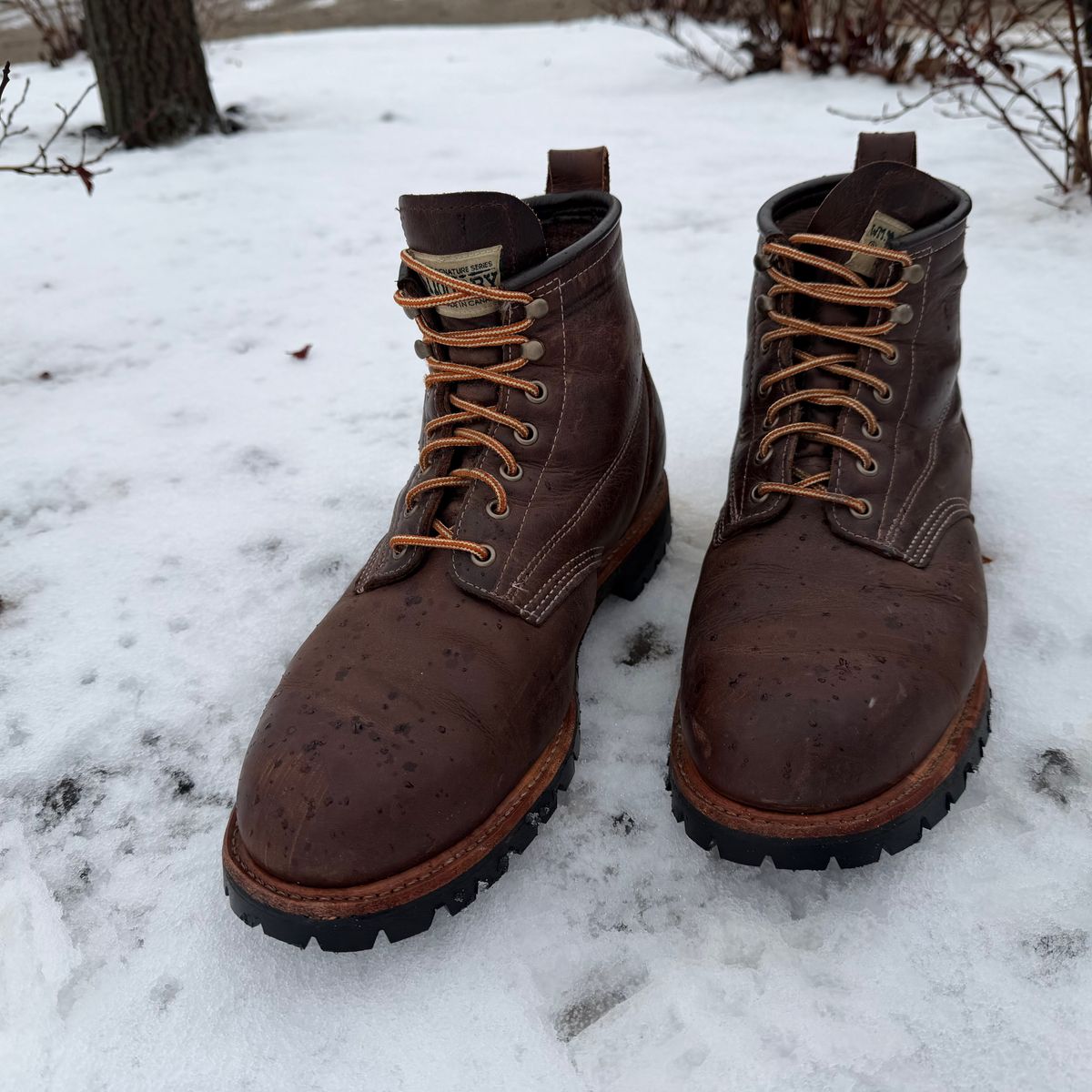 Photo by SirDabsAlot on December 4, 2025 of the Canada West Boots WM. Moorby 2857 in Grand Canyon Breakwall.