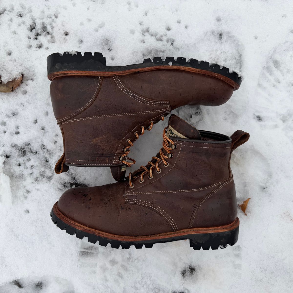 Photo by SirDabsAlot on December 4, 2025 of the Canada West Boots WM. Moorby 2857 in Grand Canyon Breakwall.