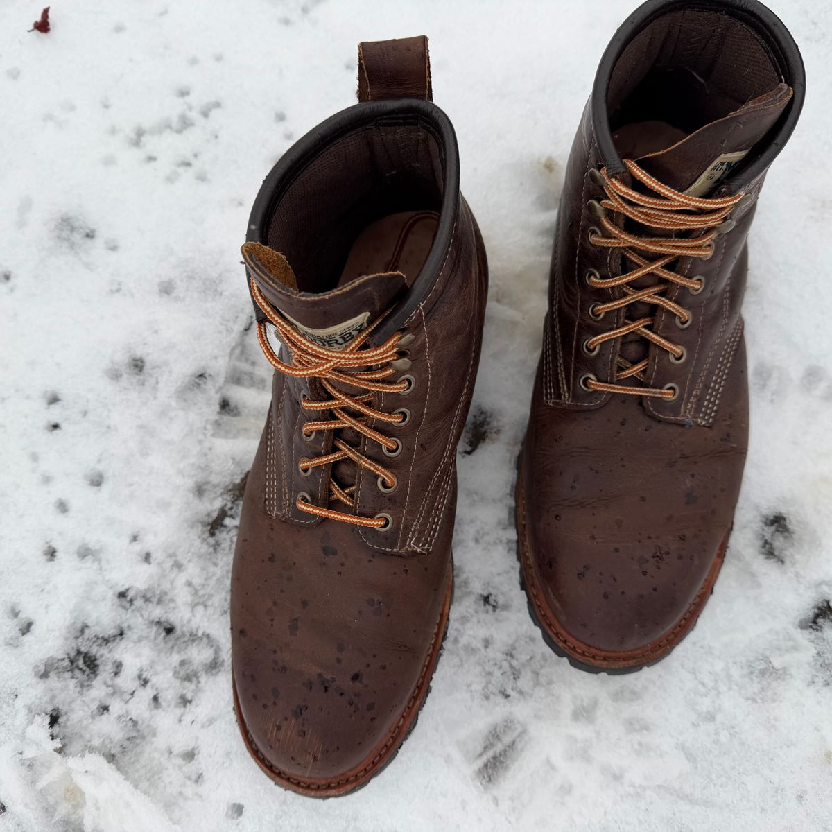 Photo by SirDabsAlot on December 4, 2025 of the Canada West Boots WM. Moorby 2857 in Grand Canyon Breakwall.