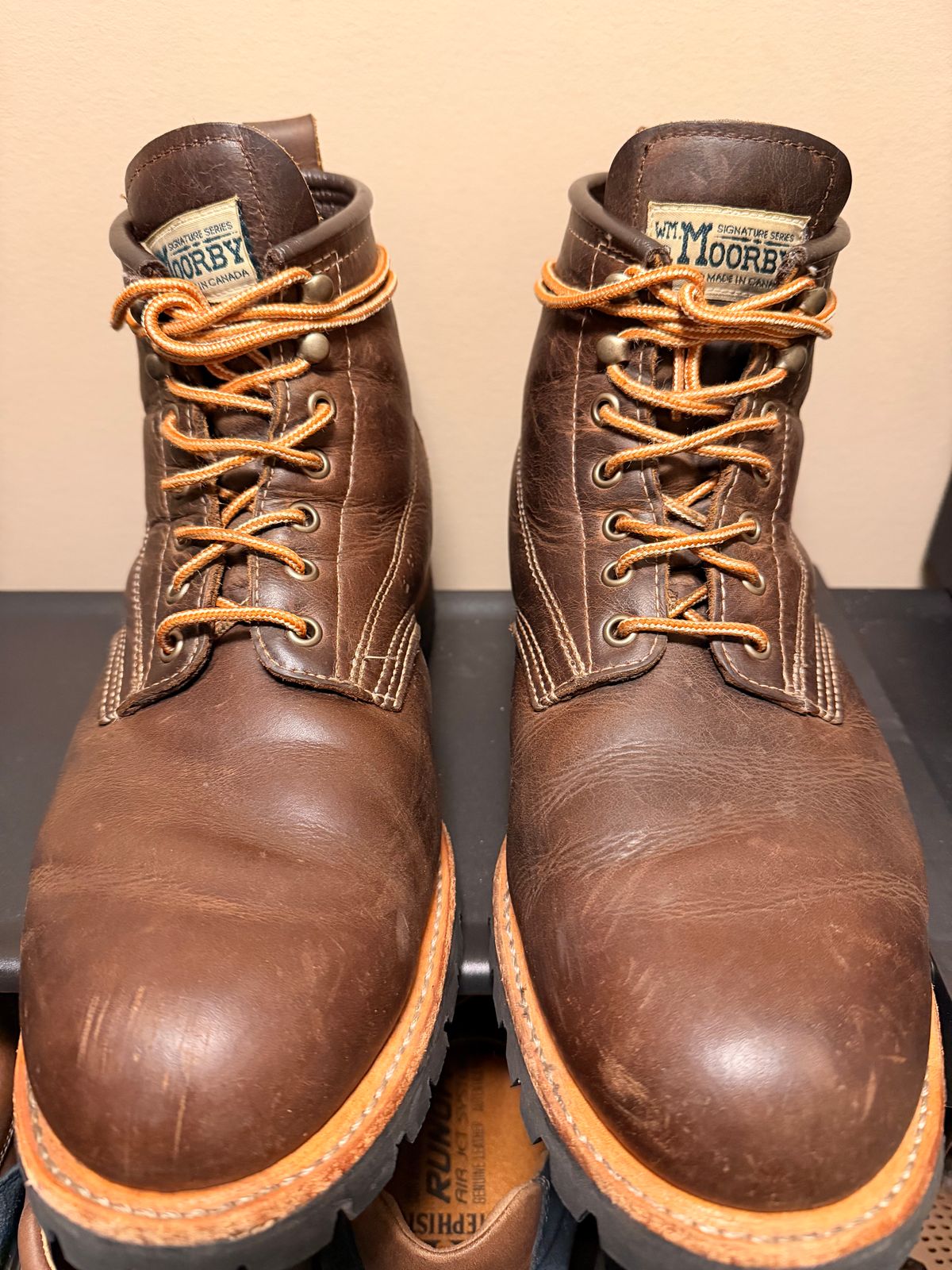 Photo by SirDabsAlot on December 15, 2025 of the Canada West Boots WM. Moorby 2857 in Grand Canyon Breakwall.