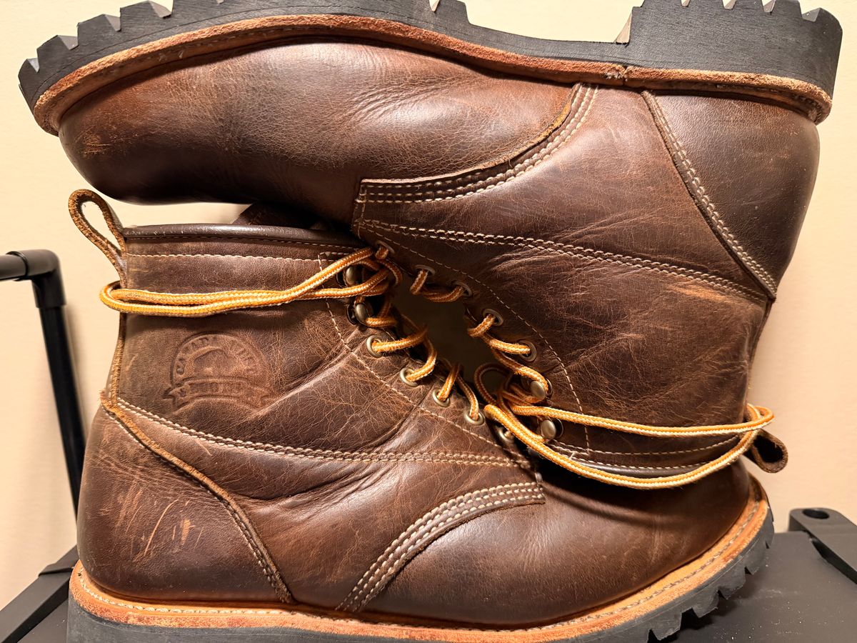 Photo by SirDabsAlot on December 15, 2025 of the Canada West Boots WM. Moorby 2857 in Grand Canyon Breakwall.