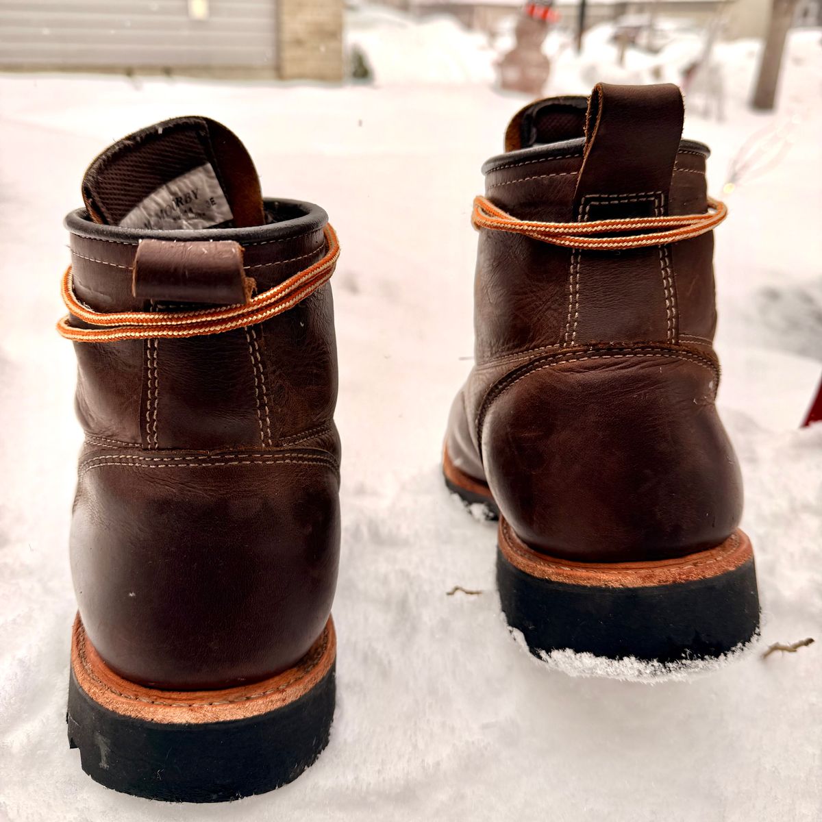 Photo by SirDabsAlot on January 1, 2026 of the Canada West Boots WM. Moorby 2857 in Grand Canyon Breakwall.