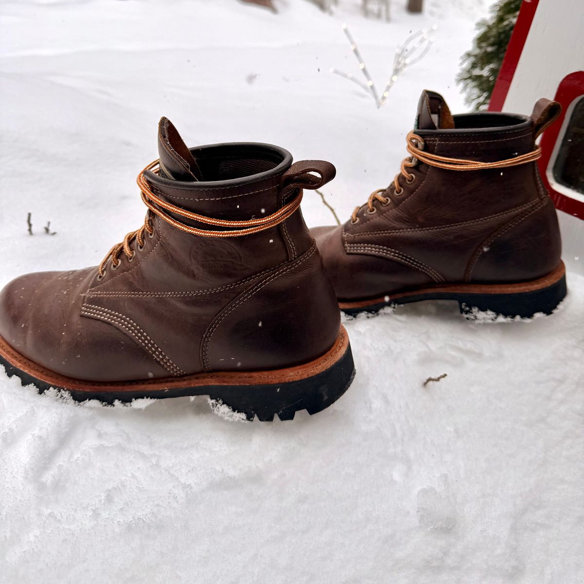 Photo by SirDabsAlot on January 1, 2026 of the Canada West Boots WM. Moorby 2857 in Grand Canyon Breakwall.