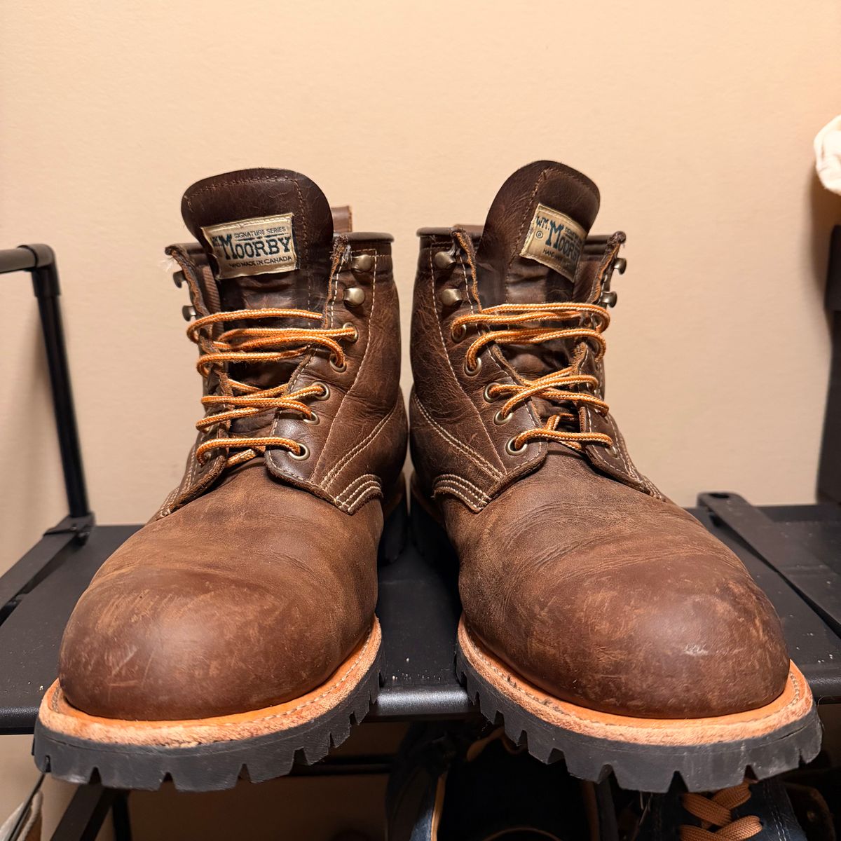 Photo by SirDabsAlot on February 4, 2026 of the Canada West Boots WM. Moorby 2857 in Grand Canyon Breakwall.