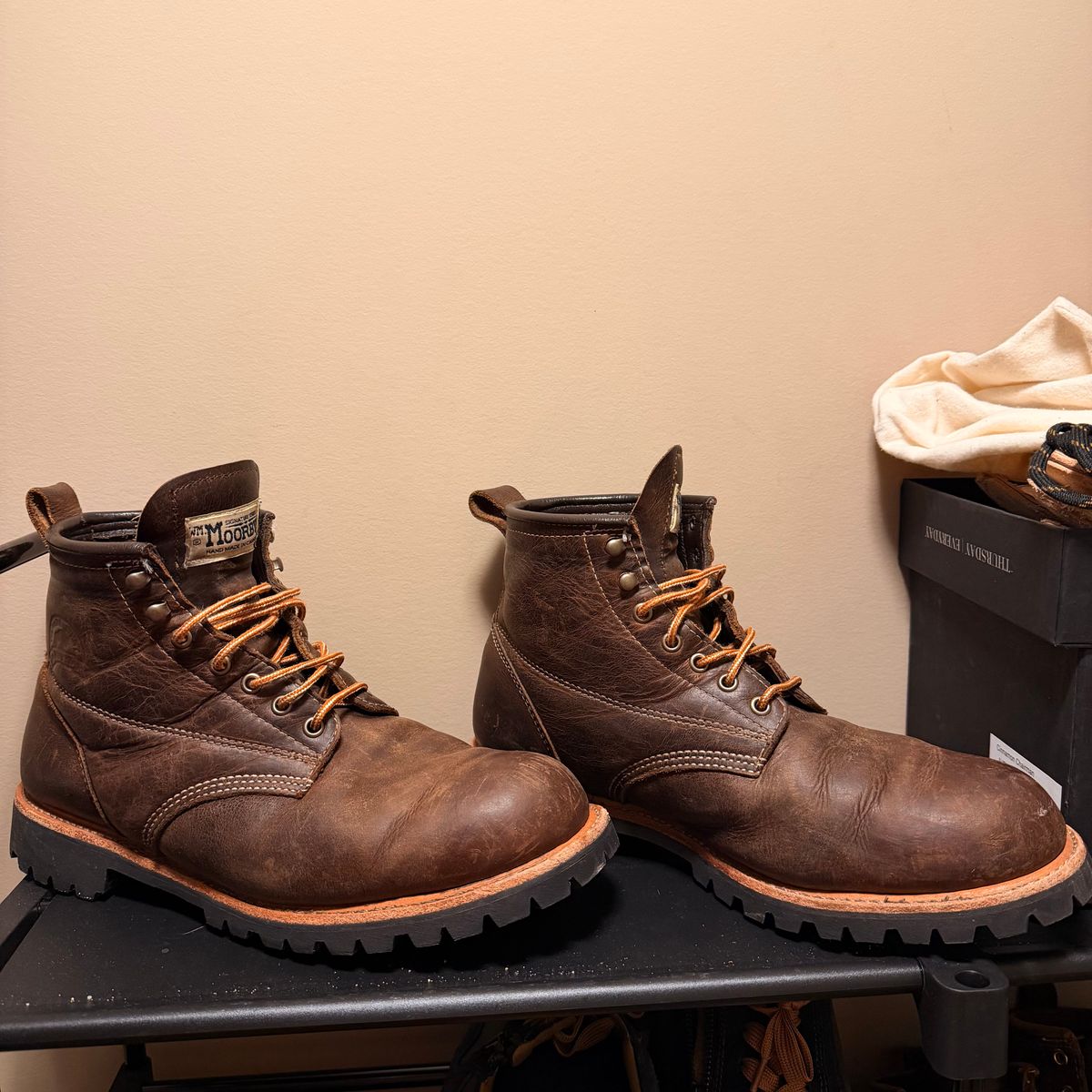 Photo by SirDabsAlot on February 4, 2026 of the Canada West Boots WM. Moorby 2857 in Grand Canyon Breakwall.