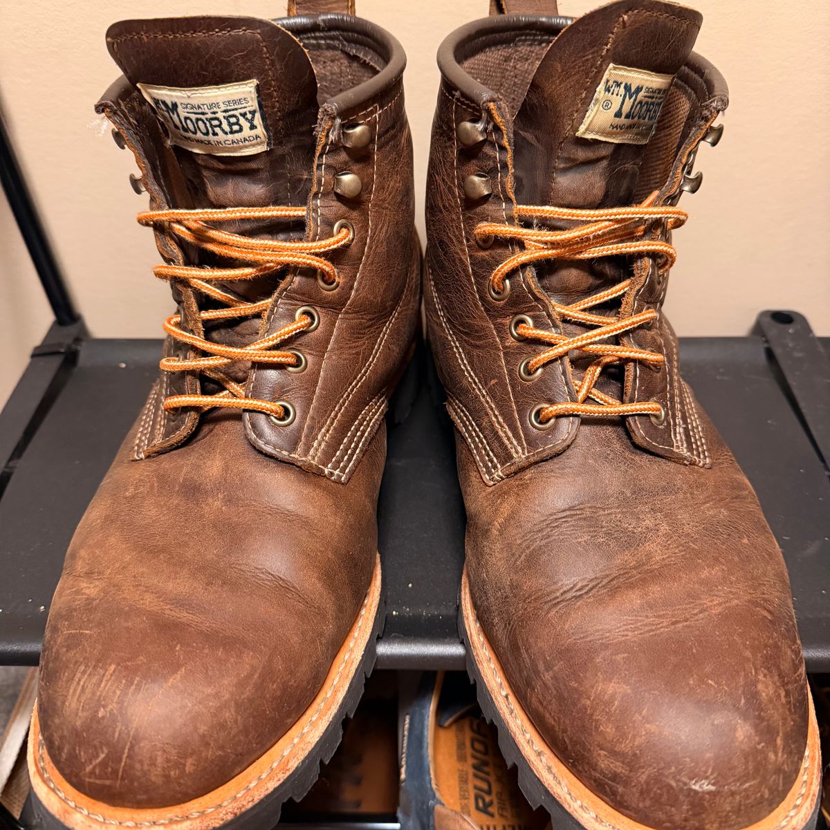 Photo by SirDabsAlot on February 4, 2026 of the Canada West Boots WM. Moorby 2857 in Grand Canyon Breakwall.