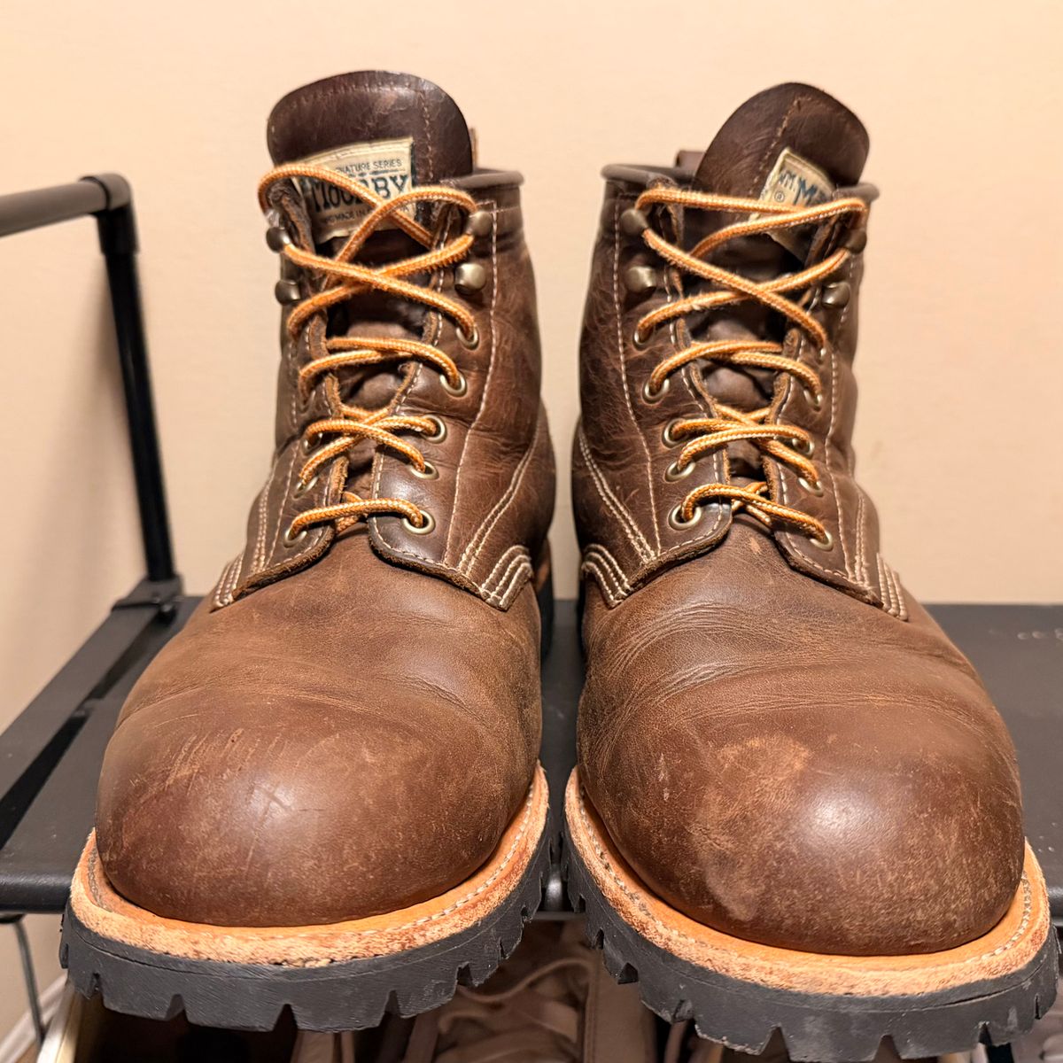 Photo by SirDabsAlot on March 5, 2026 of the Canada West Boots WM. Moorby 2857 in Grand Canyon Breakwall.