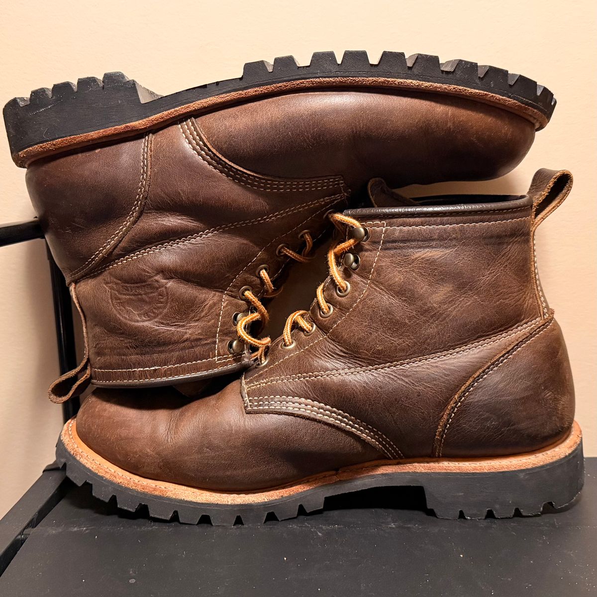 Photo by SirDabsAlot on March 5, 2026 of the Canada West Boots WM. Moorby 2857 in Grand Canyon Breakwall.