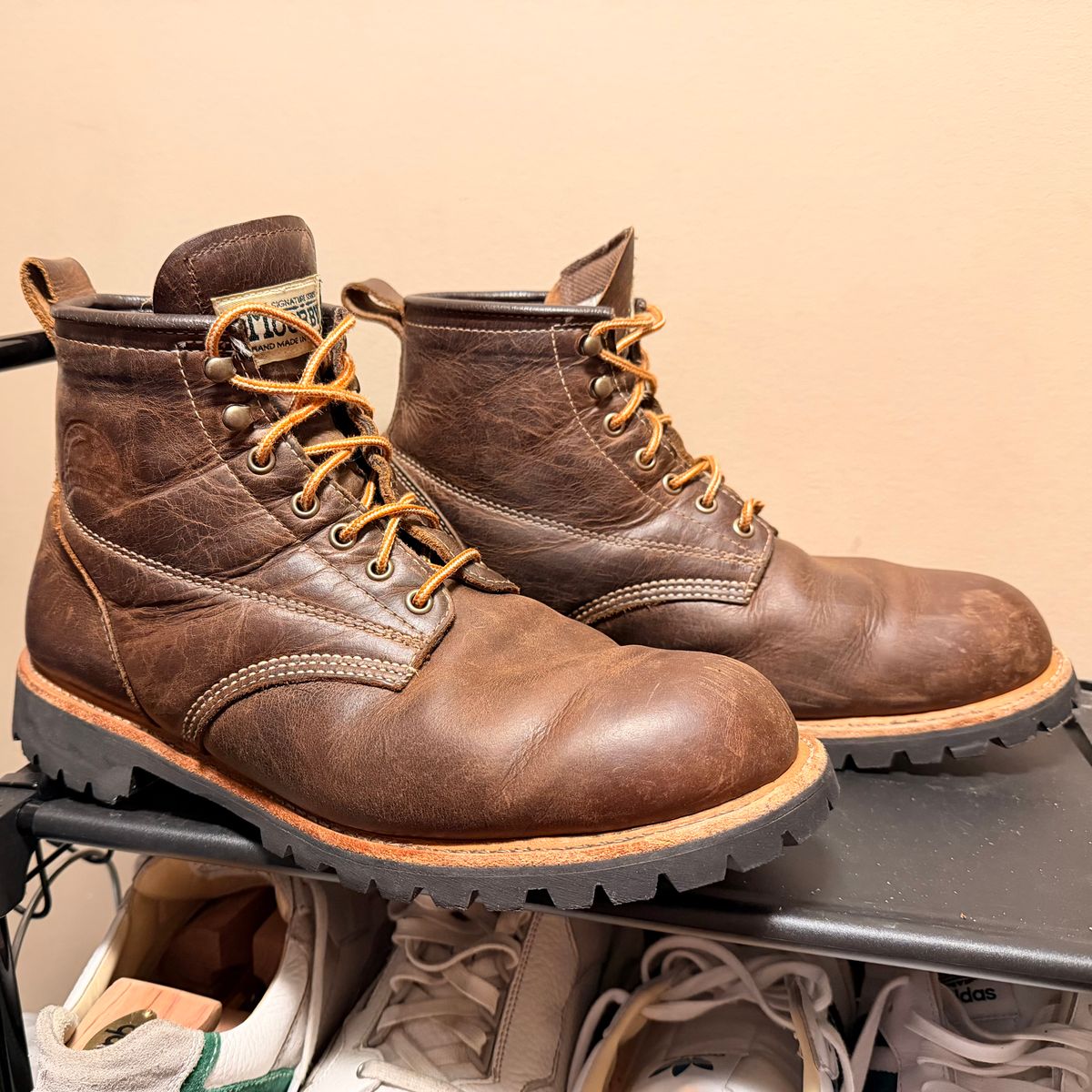 Photo by SirDabsAlot on March 5, 2026 of the Canada West Boots WM. Moorby 2857 in Grand Canyon Breakwall.