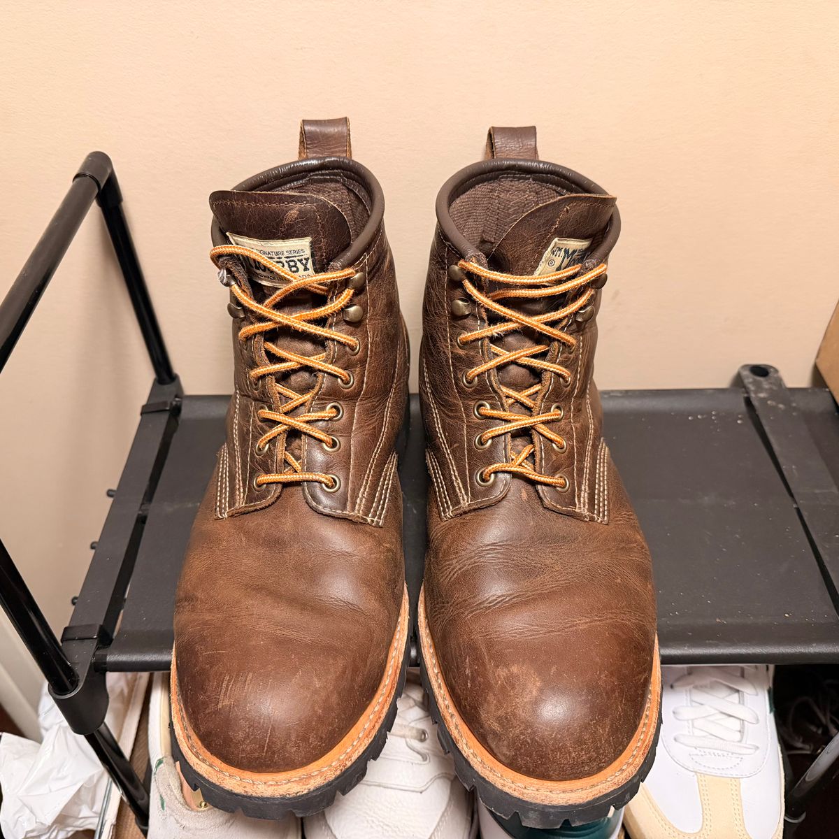 Photo by SirDabsAlot on March 5, 2026 of the Canada West Boots WM. Moorby 2857 in Grand Canyon Breakwall.