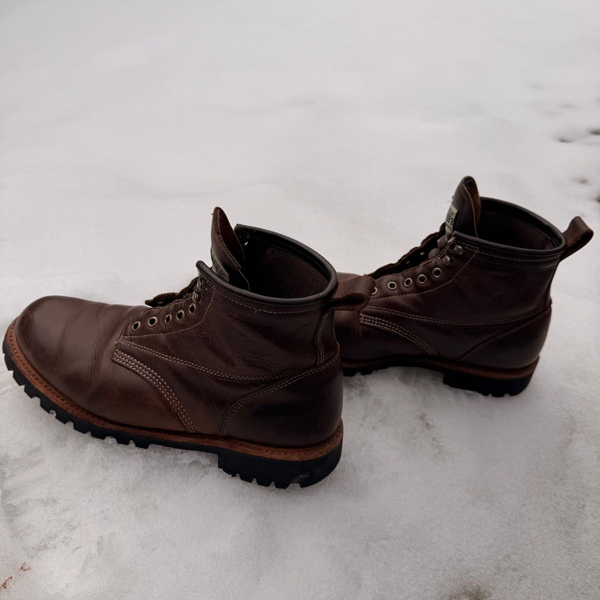 Photo by SirDabsAlot on April 3, 2026 of the Canada West Boots WM. Moorby 2857 in Grand Canyon Breakwall.