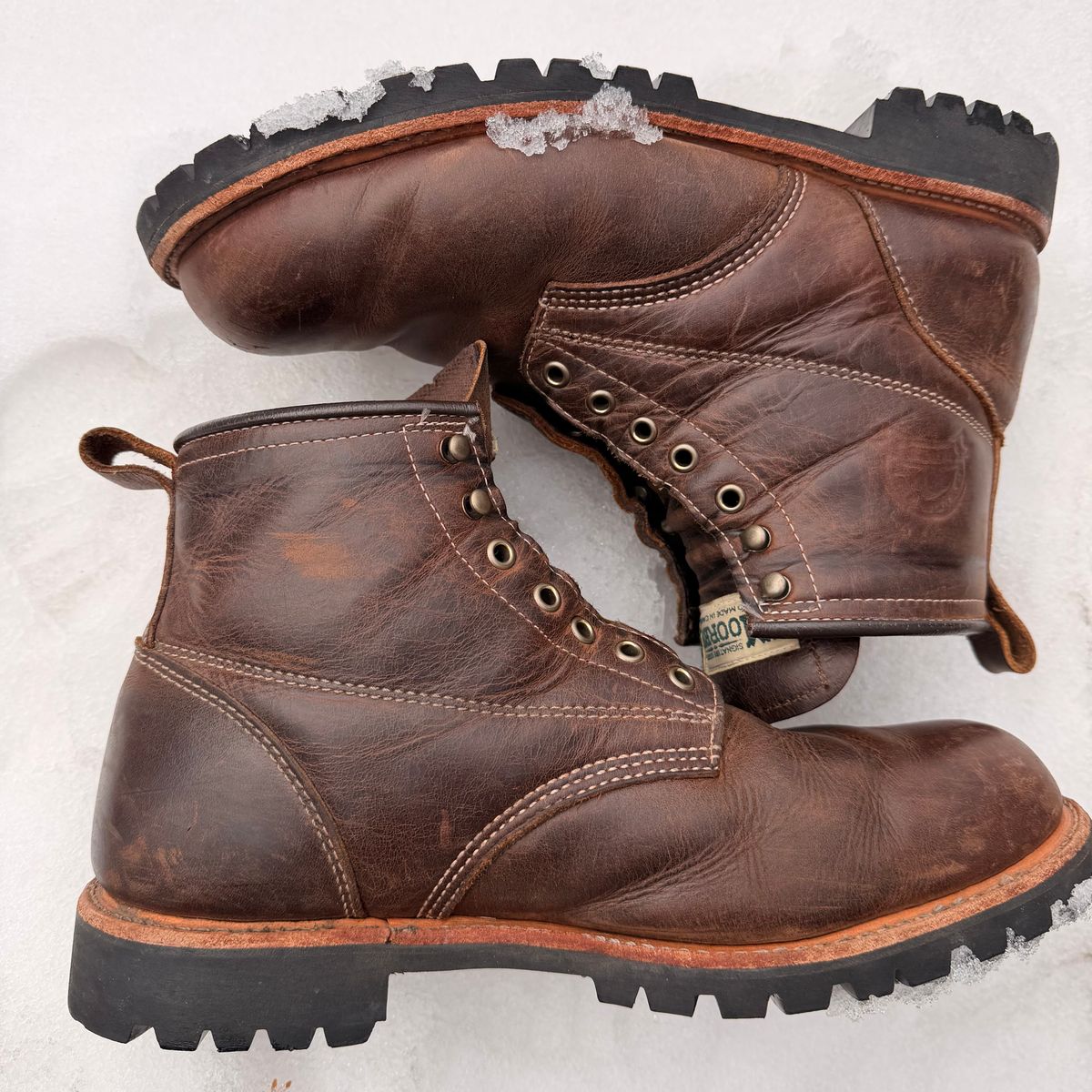 Photo by SirDabsAlot on April 3, 2026 of the Canada West Boots WM. Moorby 2857 in Grand Canyon Breakwall.