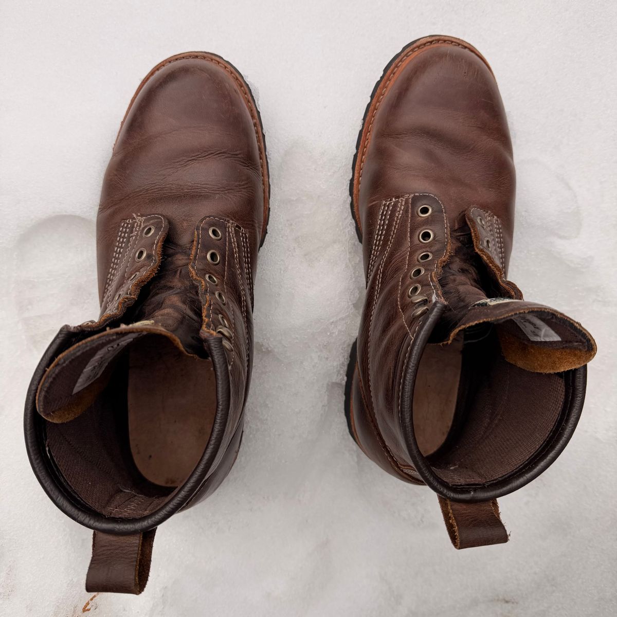 Photo by SirDabsAlot on April 3, 2026 of the Canada West Boots WM. Moorby 2857 in Grand Canyon Breakwall.