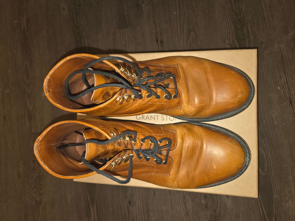 Photo by DRYoung on February 5, 2026 of the Grant Stone Edward Boot in C.F. Stead Brooklyn Calf.