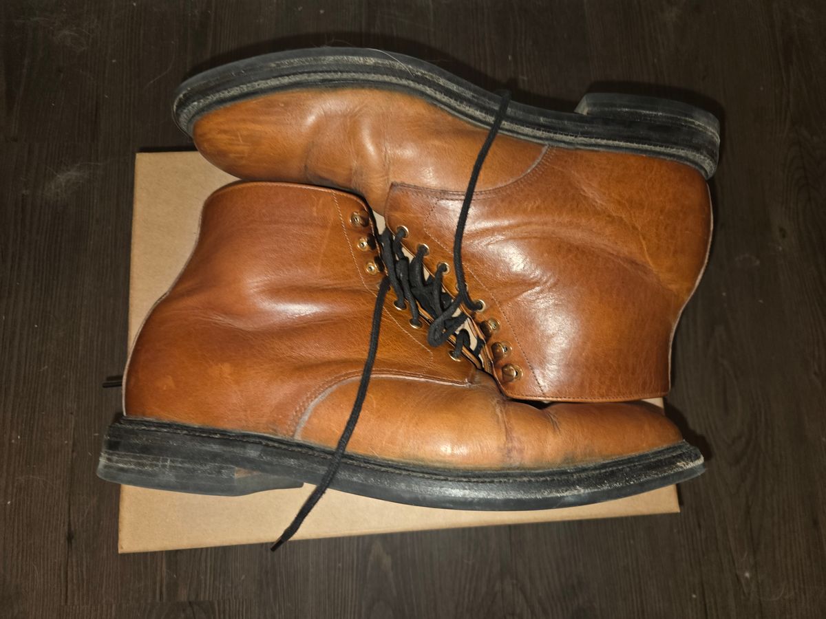 Photo by DRYoung on March 6, 2026 of the Grant Stone Edward Boot in C.F. Stead Brooklyn Calf.