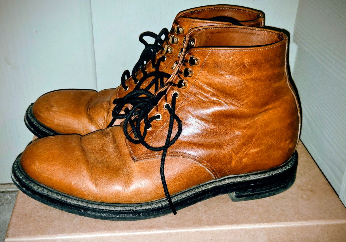 Photo by DRYoung on April 6, 2026 of the Grant Stone Edward Boot in C.F. Stead Brooklyn Calf.