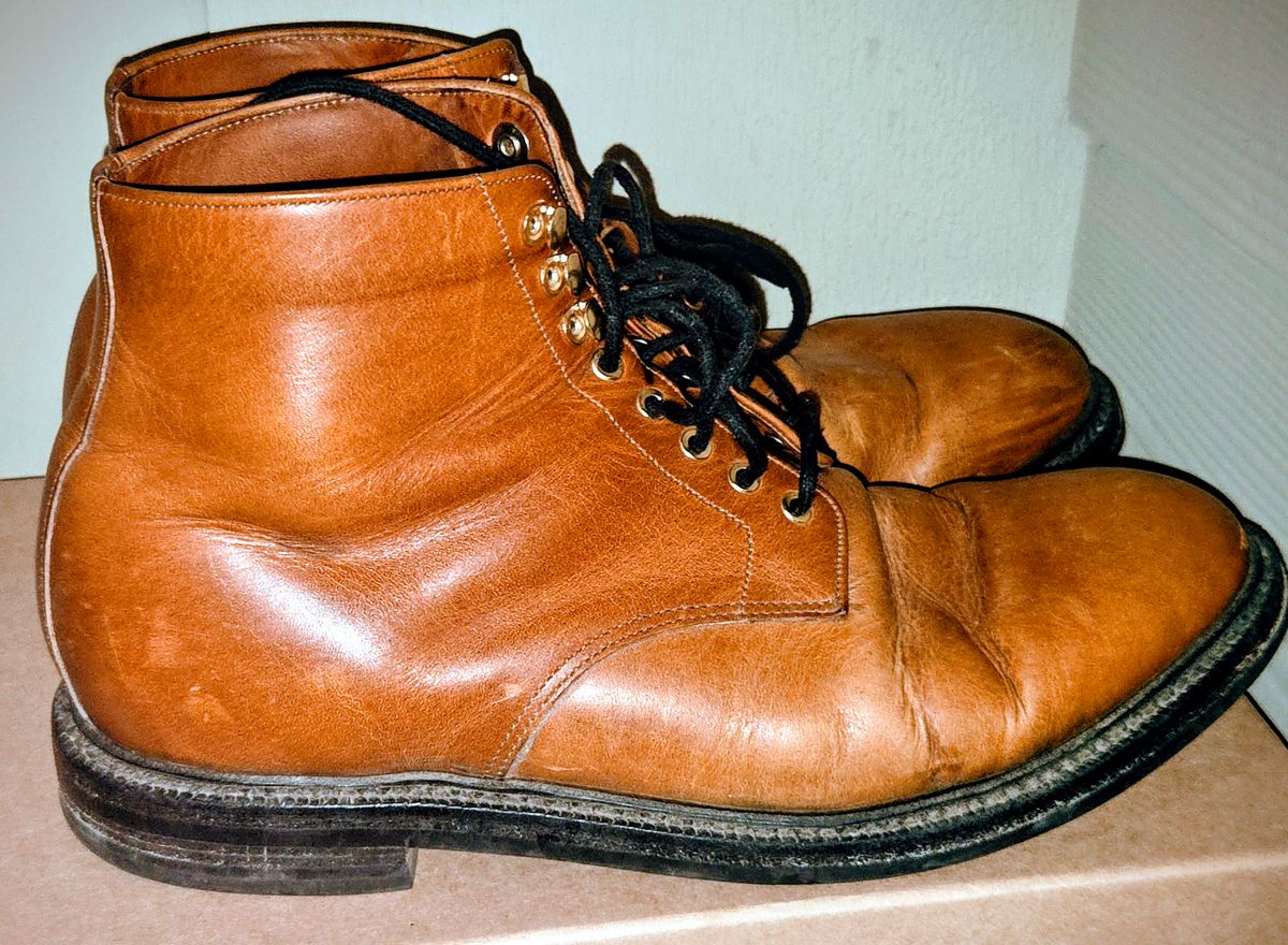 Photo by DRYoung on April 6, 2026 of the Grant Stone Edward Boot in C.F. Stead Brooklyn Calf.