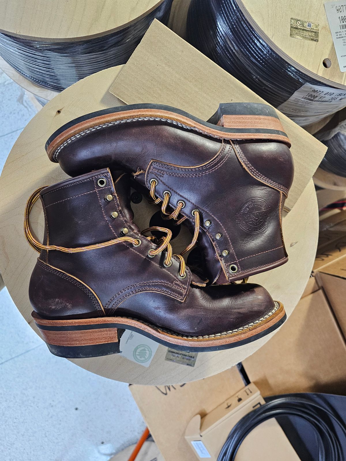 Photo by DRYoung on November 6, 2024 of the Frank's Boots Wilshire in Seidel Brown Domain.