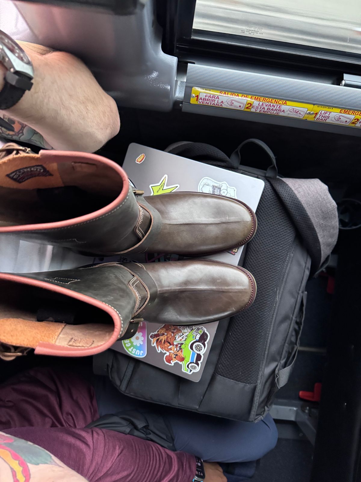 Photo by dbagdog on October 1, 2025 of the Clinch Engineer Boots 11-Inch Height in Green Overdyed Horsebutt.