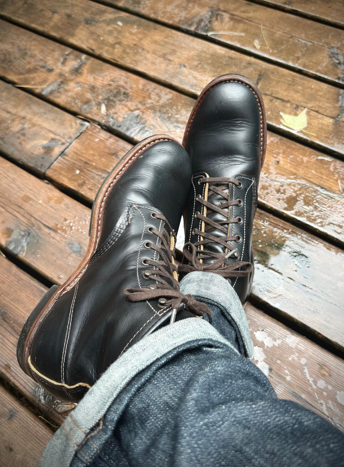 Photo by KevinNadeau88 on June 6, 2026 of the Red Wing Beckman Flatbox in S.B. Foot Black Klondike.