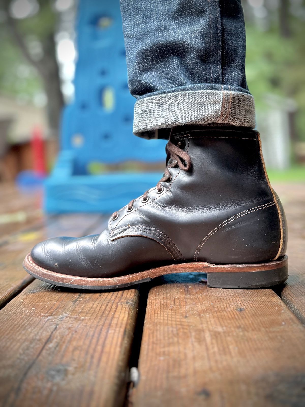 Photo by KevinNadeau88 on June 6, 2026 of the Red Wing Beckman Flatbox in S.B. Foot Black Klondike.