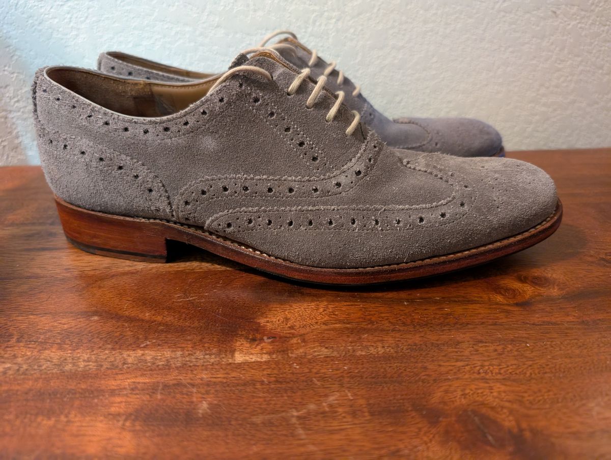 Photo by franklynne on October 22, 2025 of the Grenson Dylan in C.F. Stead Storm Suede.