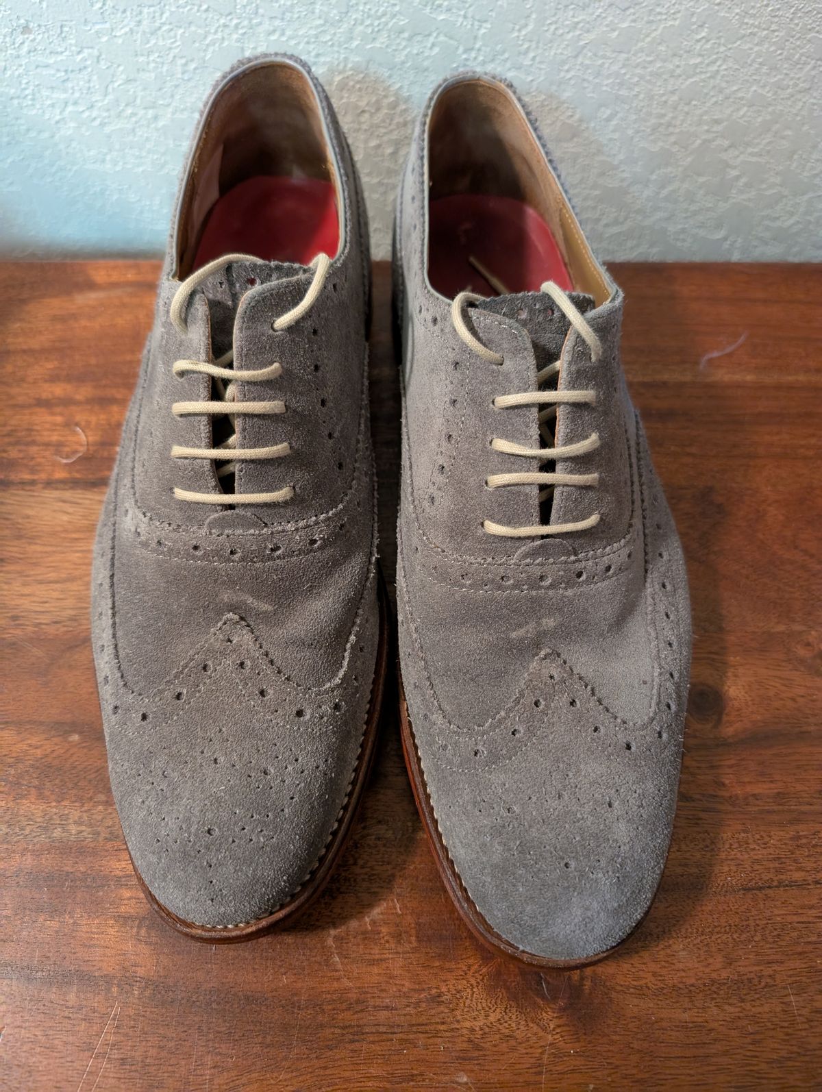 Photo by franklynne on October 22, 2025 of the Grenson Dylan in C.F. Stead Storm Suede.