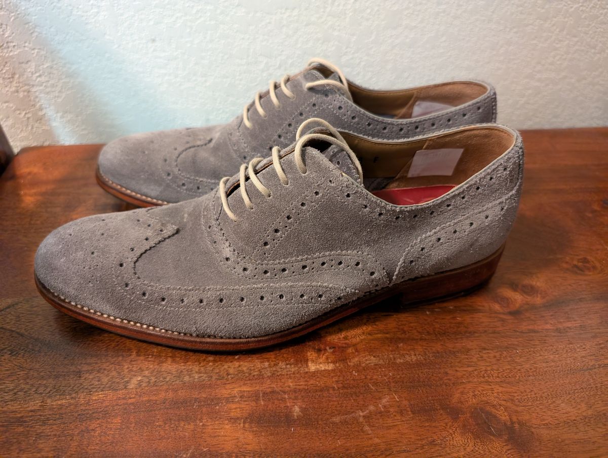 Photo by franklynne on October 22, 2025 of the Grenson Dylan in C.F. Stead Storm Suede.