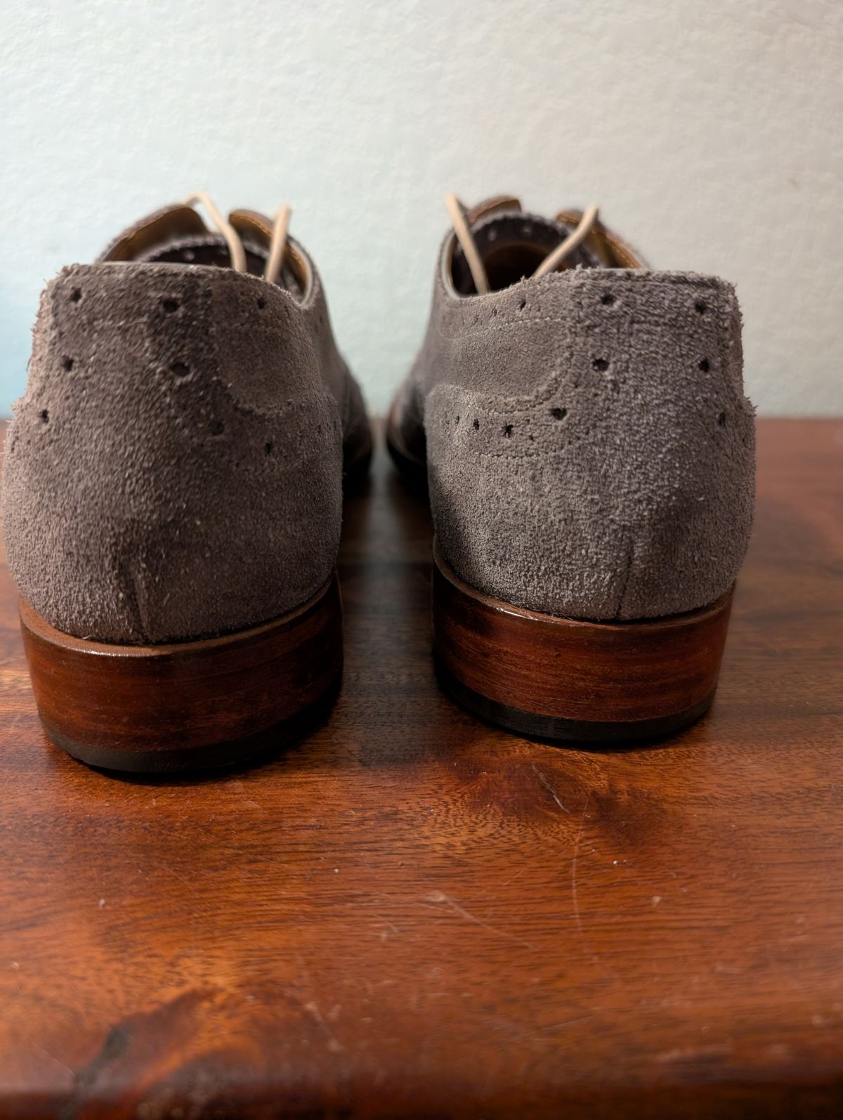 Photo by franklynne on October 22, 2025 of the Grenson Dylan in C.F. Stead Storm Suede.