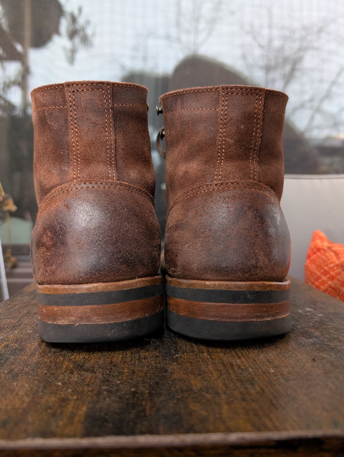 Photo by franklynne on January 4, 2025 of the Truman Cap Toe Boot in C.F. Stead Snuff Waxy Commander Suede.