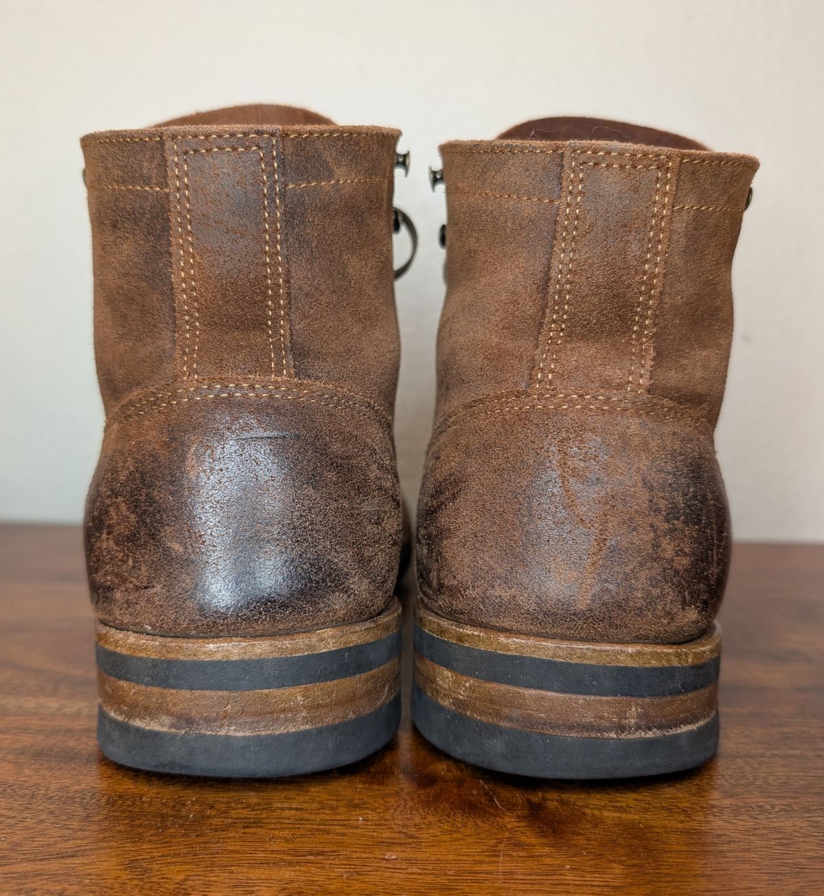 Photo by franklynne on February 6, 2025 of the Truman Cap Toe Boot in C.F. Stead Snuff Waxy Commander Suede.