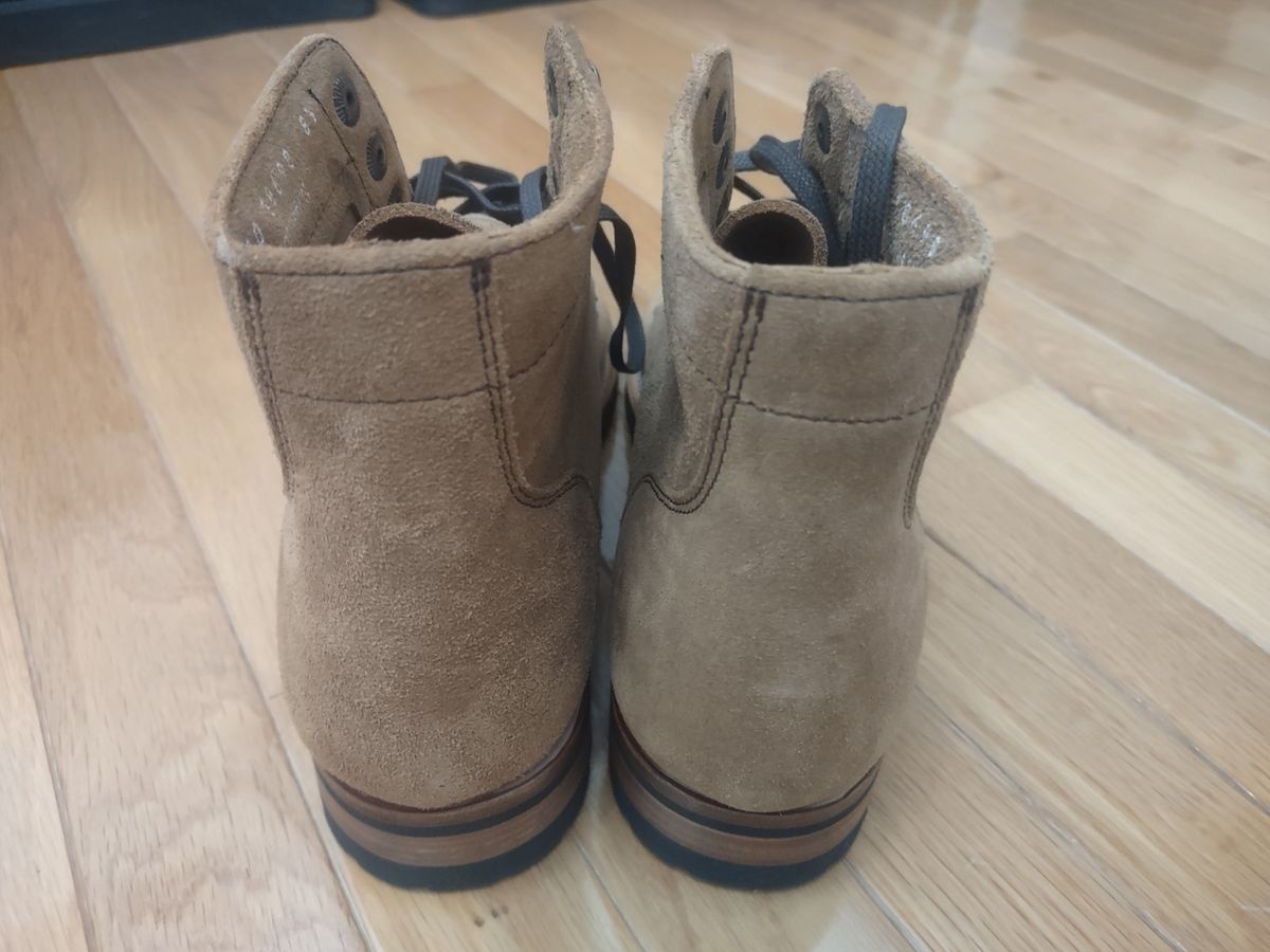 Photo by Roy on October 1, 2025 of the Parkhurst The Allen in S.B. Foot Dune Roughout Suede.