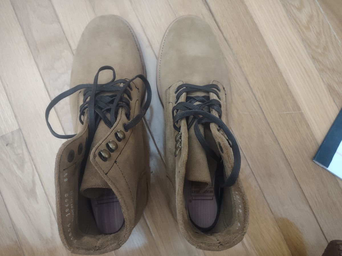 Photo by Roy on October 1, 2025 of the Parkhurst The Allen in S.B. Foot Dune Roughout Suede.