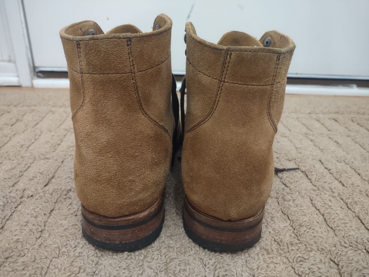 Photo by Roy on November 3, 2025 of the Parkhurst The Allen in S.B. Foot Dune Roughout Suede.