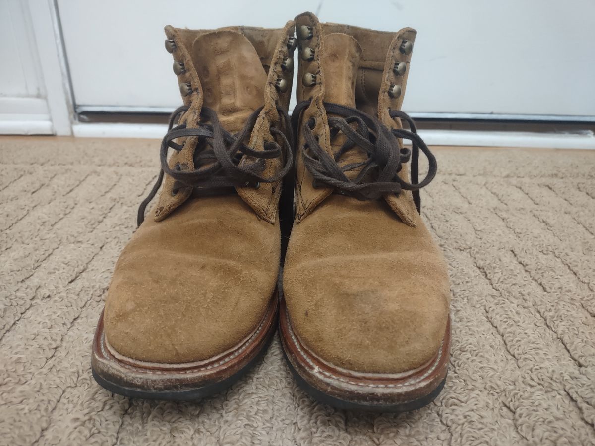 Photo by Roy on November 3, 2025 of the Parkhurst The Allen in S.B. Foot Dune Roughout Suede.