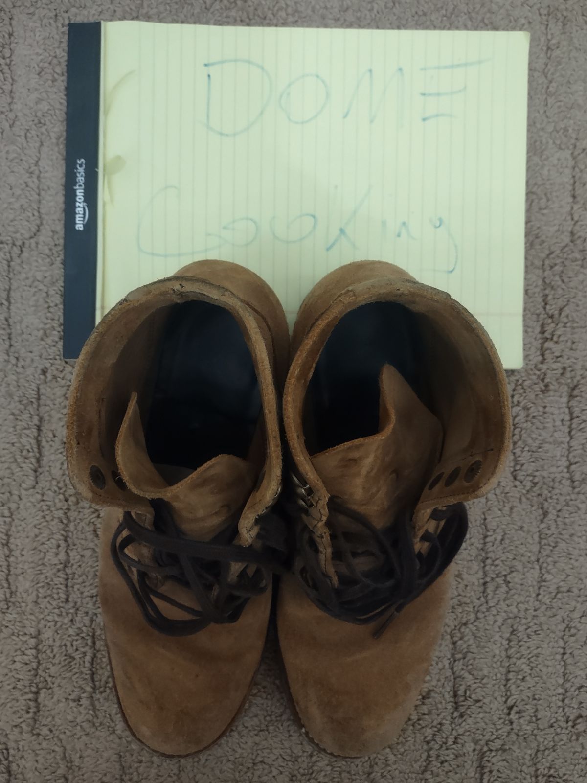 Photo by Roy on November 3, 2025 of the Parkhurst The Allen in S.B. Foot Dune Roughout Suede.